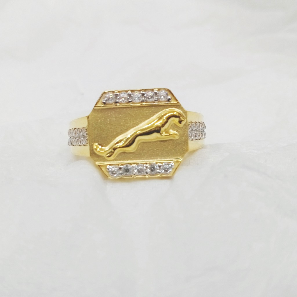 916 gold penther desing ring