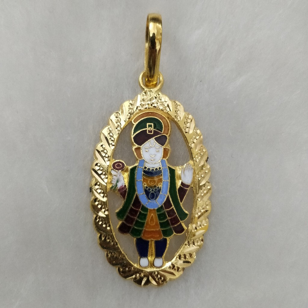 916 Gold Gent's Fancy Ghanshyam Maharaj Pendant