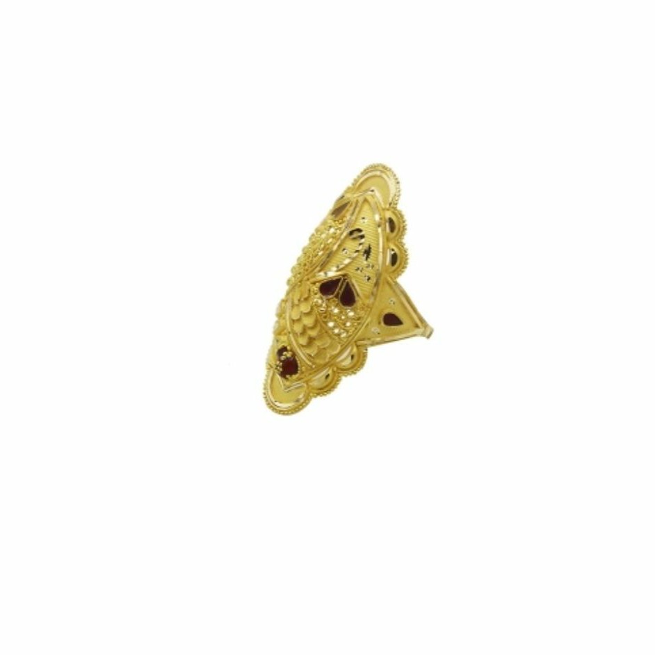22 k light wt gold ladies ring RJ-LRG-011