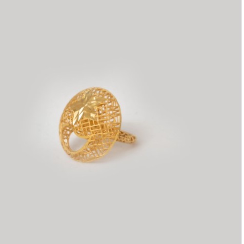 22kt gold plain modern design rings