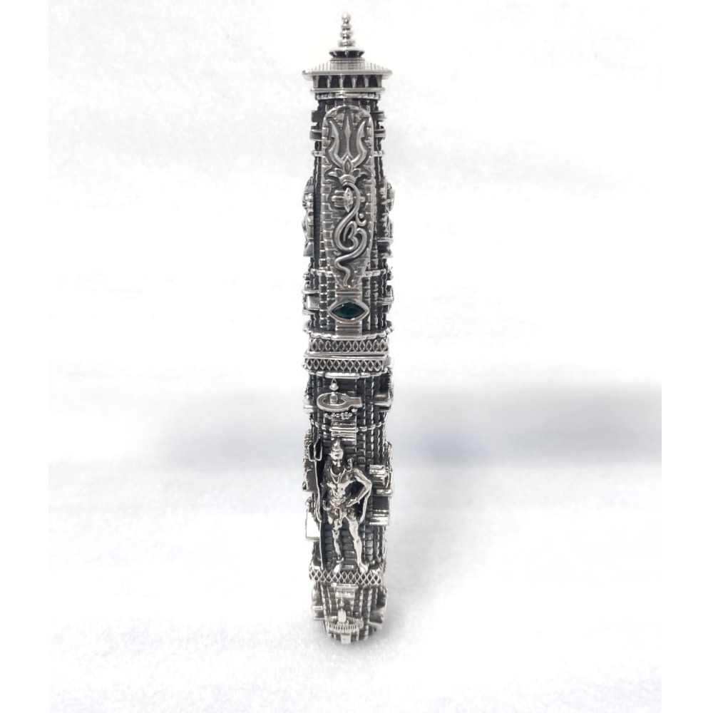 Pure silver premium lord shiva 3d pen on kedarnath theme
