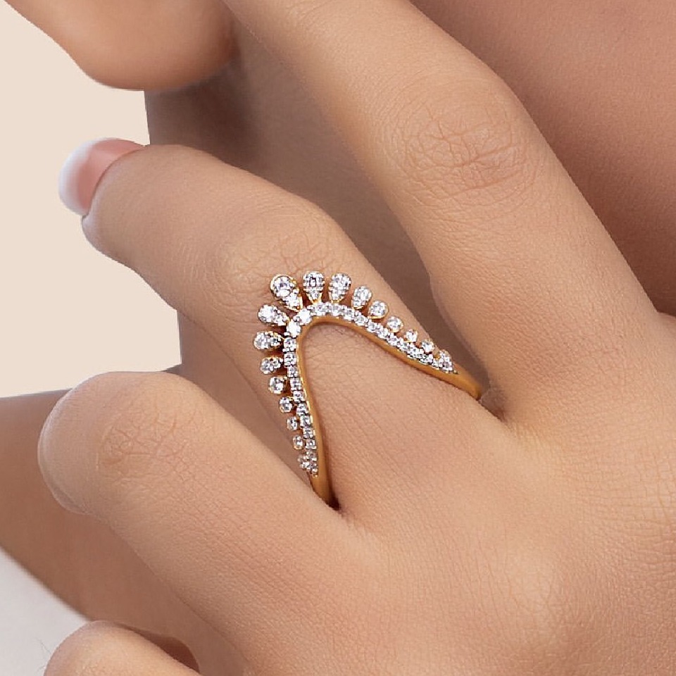 Men Women Ring Horseshoe U-shaped Four-leaf Finger Rings Gifts Unisex  Jewelry | eBay