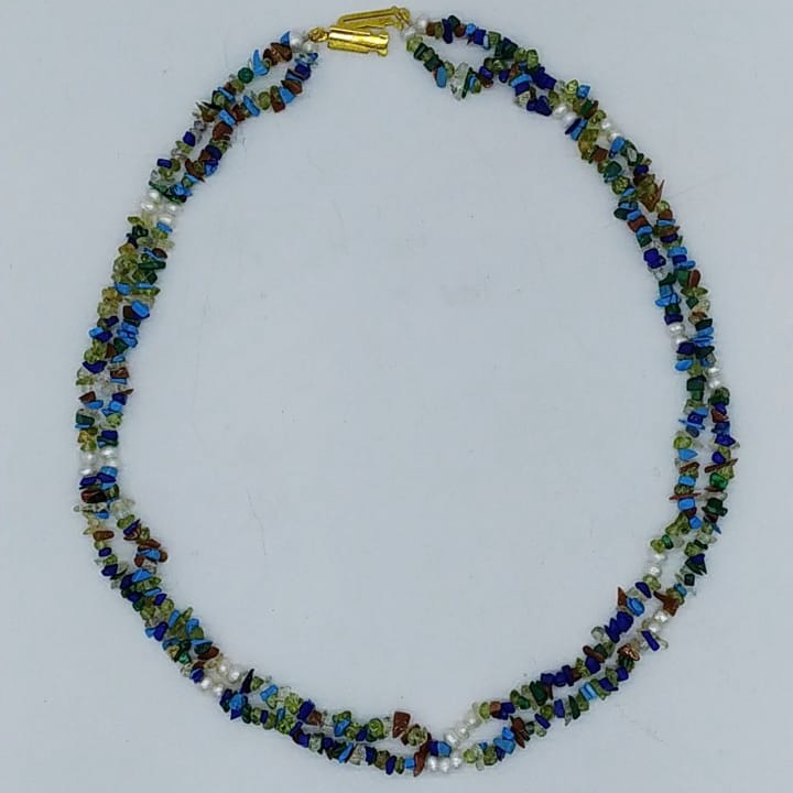 Semiprecious chips necklace jss0151