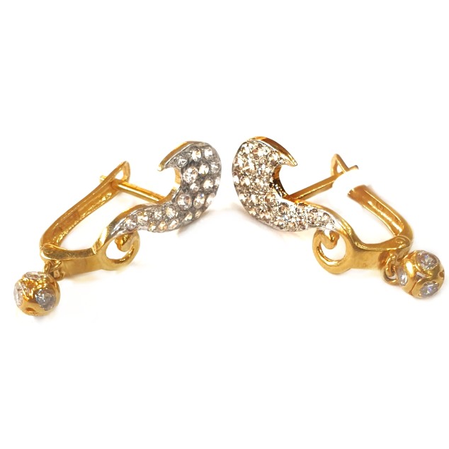 18k gold earrings mga - gb0017
