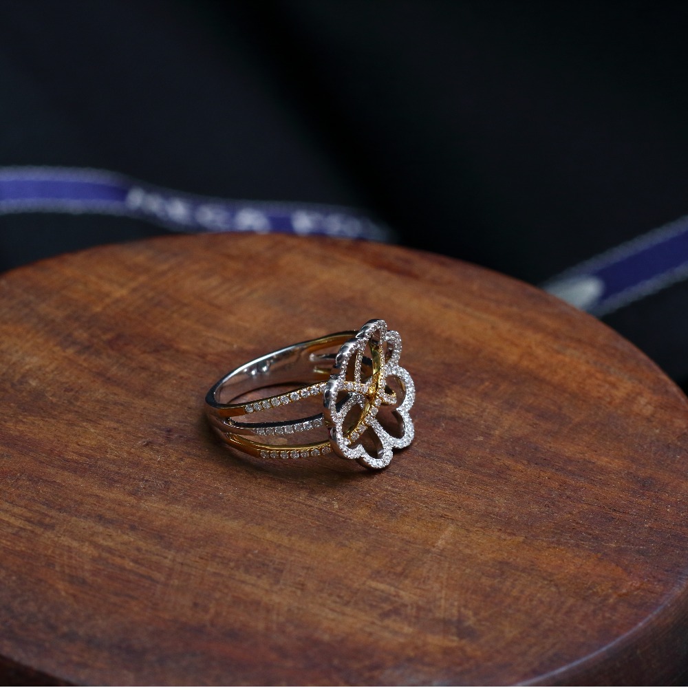916 Gold Designer CZ Ring VJ-R001