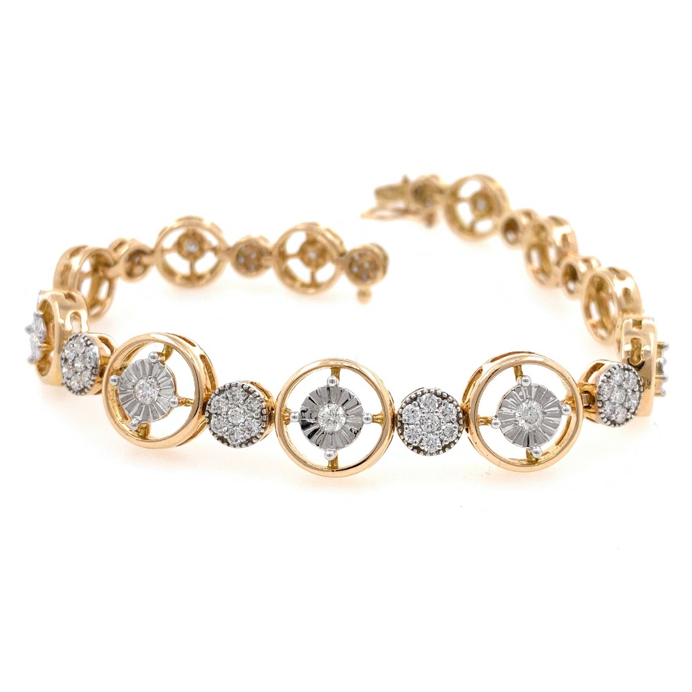 Petite Diamond Tennis Bracelet in Rose Gold 9BRC20