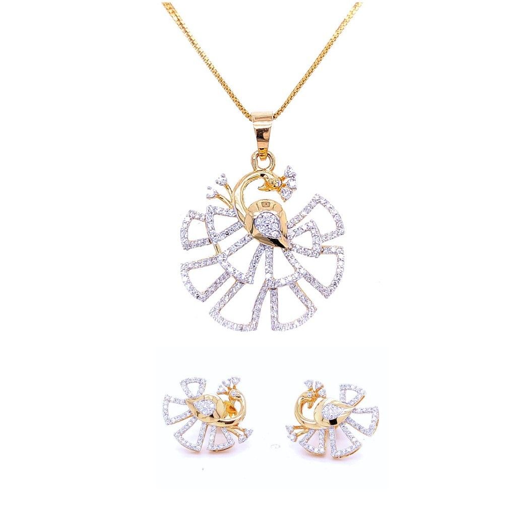 14 Karat Gold  Diamond Pendant Set  Diamond  Reliance Jewels