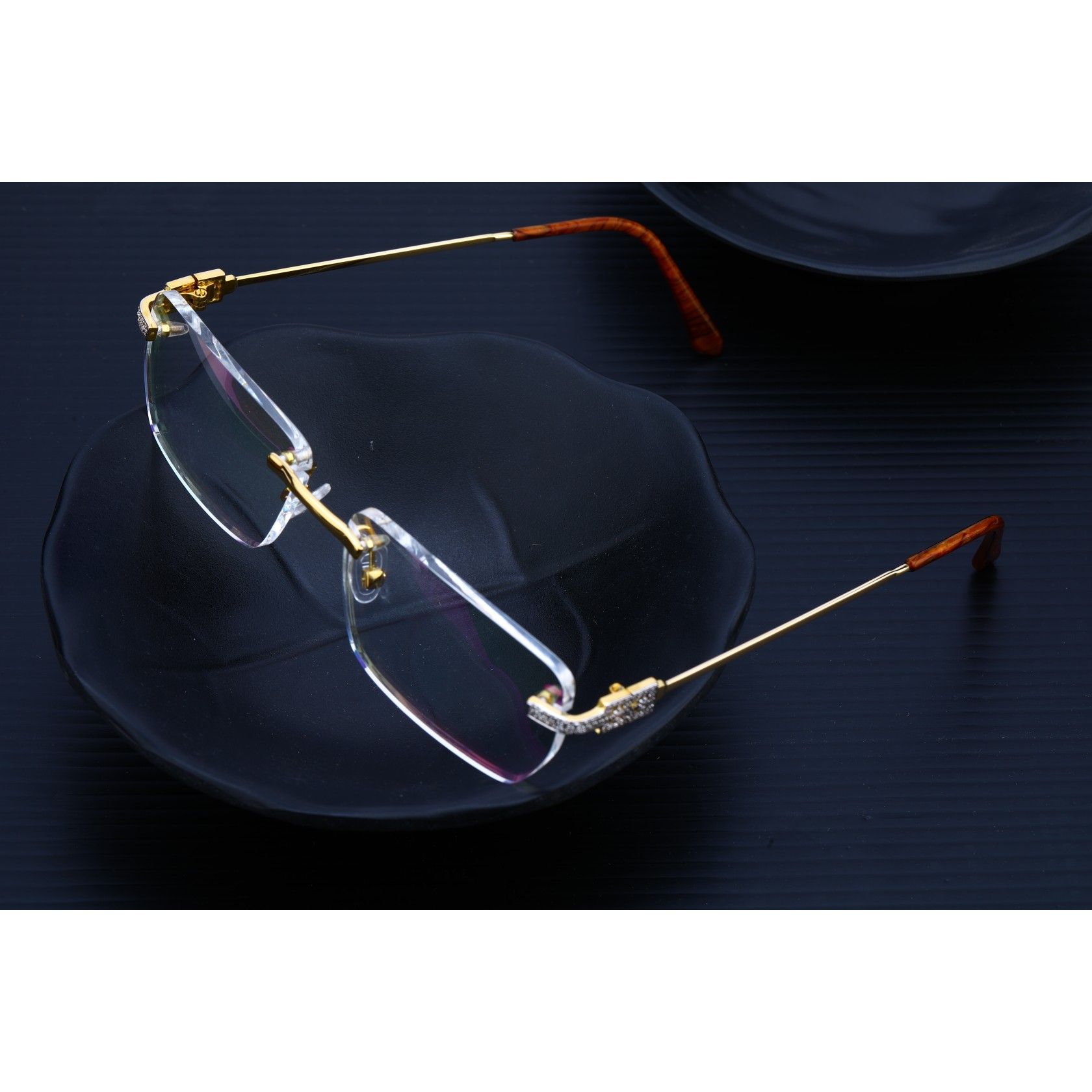18K Gold Mens Spectacles-S08