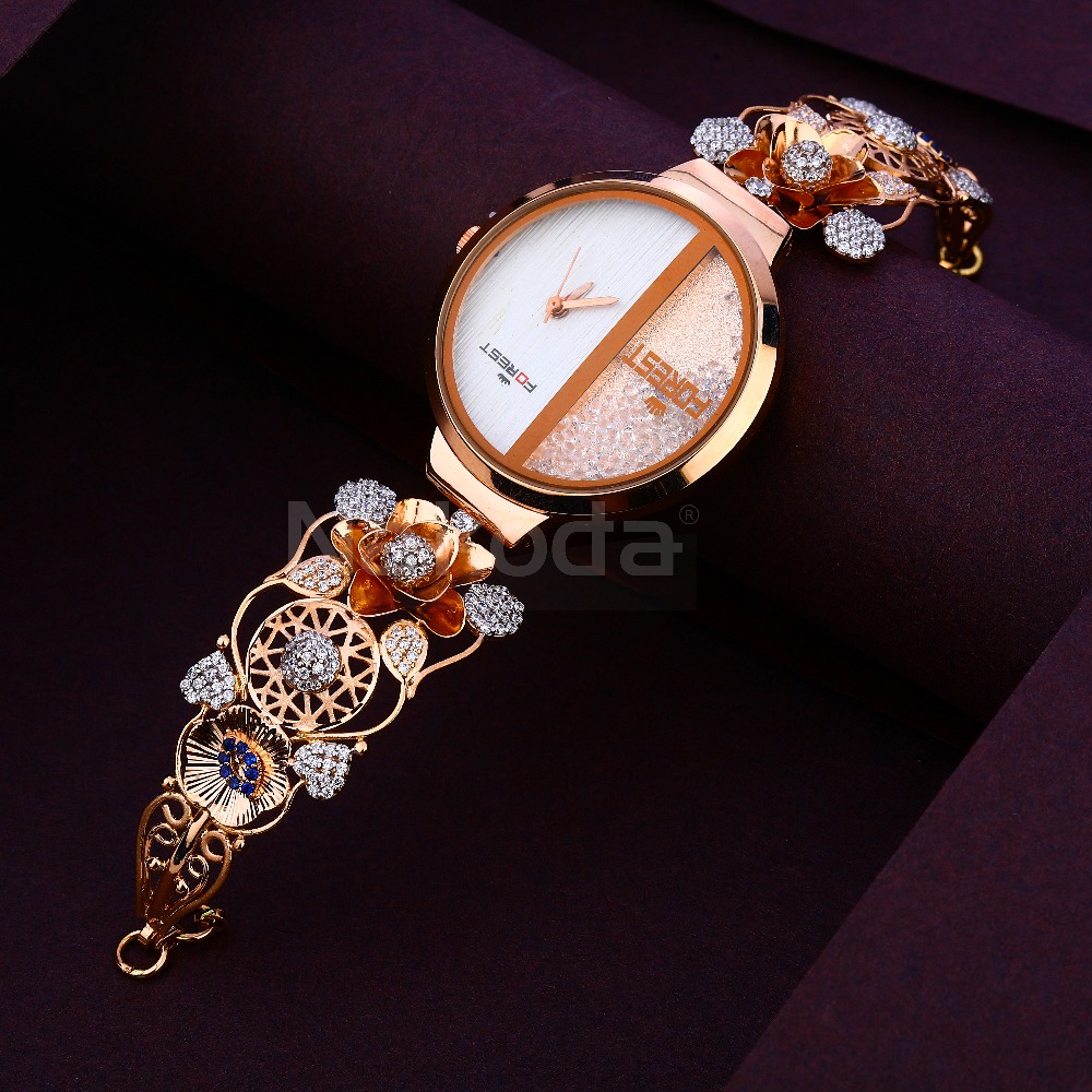 750 CZ Rose Gold Fancy Women's Hallmark Watch RLW389