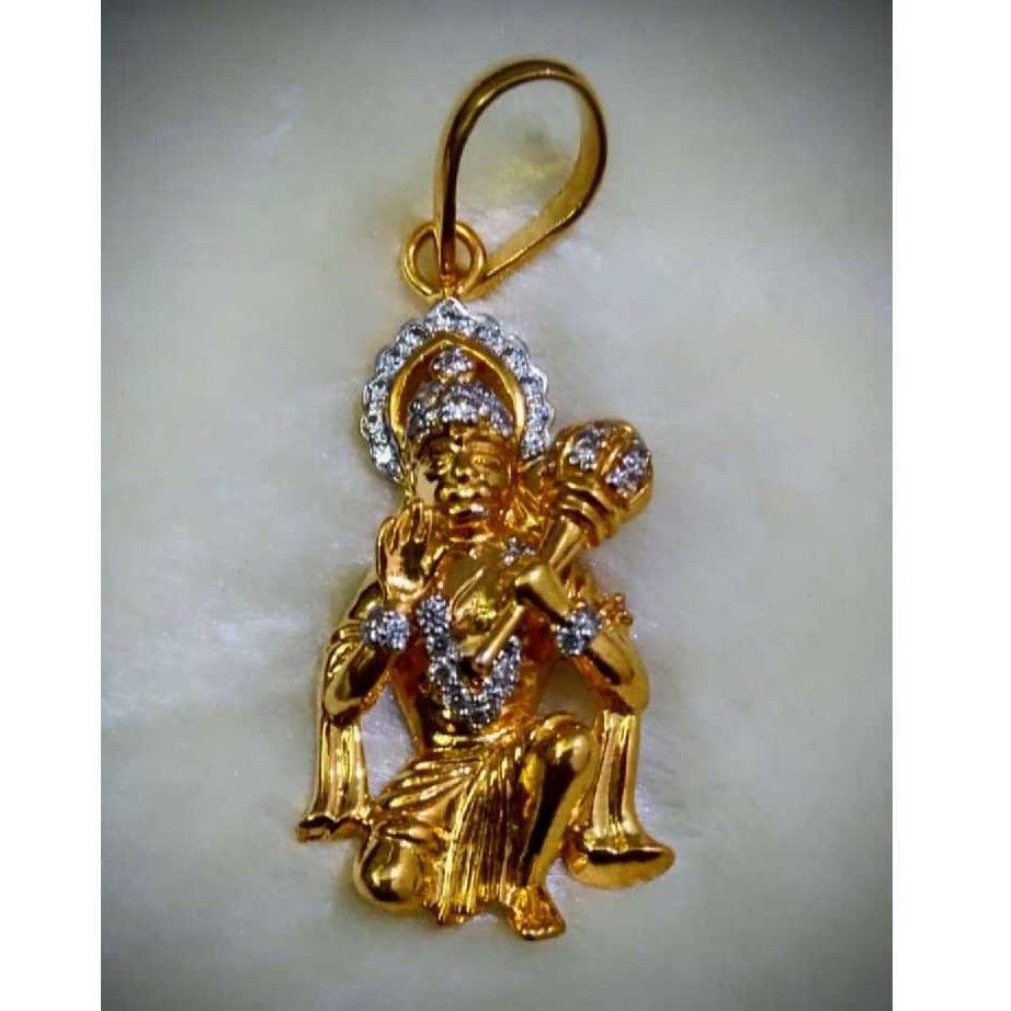22KT Gold Religious Hanumanji Pendant