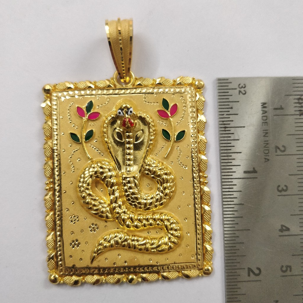916 gold fancy goga maharaj pendant