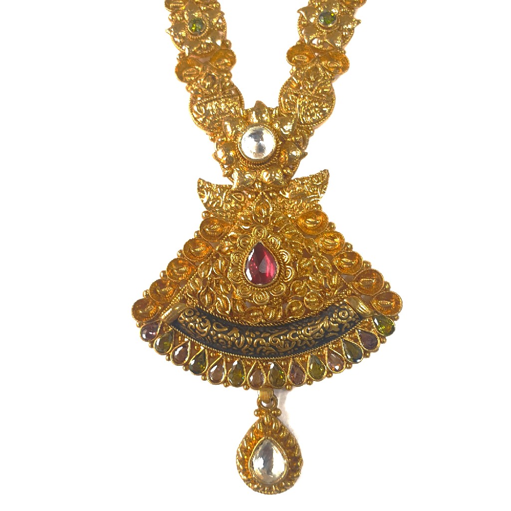 1 gram gold forming necklace set mga - gfn0023