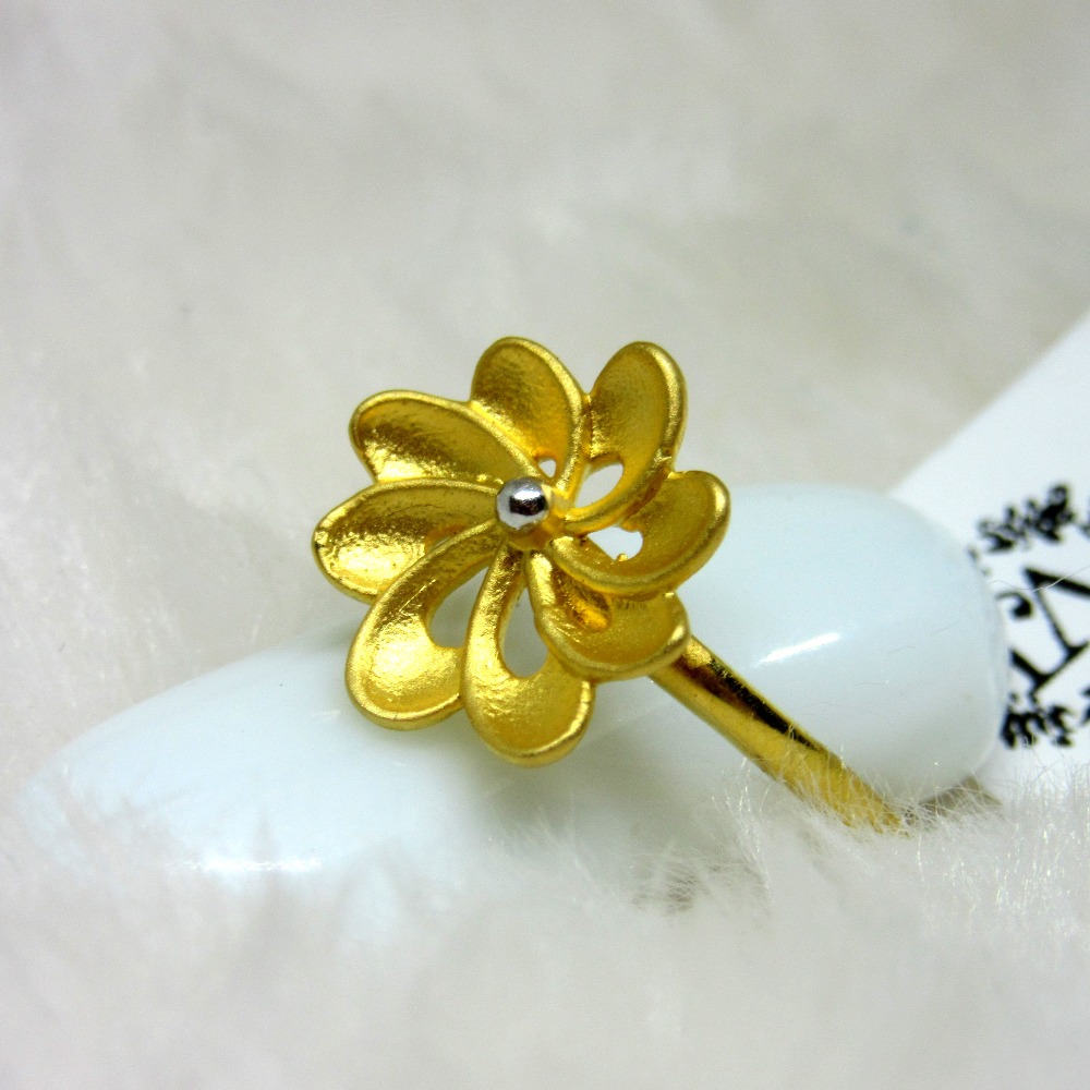 Buy Gold Flower Ring, Very Small Flower Ring, Tiny Flower Ring, Women Ring,  Birth Flower Rings, Harry Style Rings, Gift for Her, Dainty Ring Online in  India - Etsy