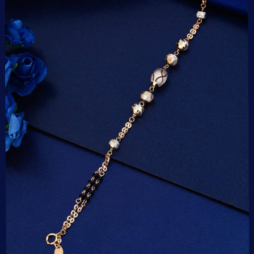 18k Rose Gold Cnc Vertical Ladies Bracelet