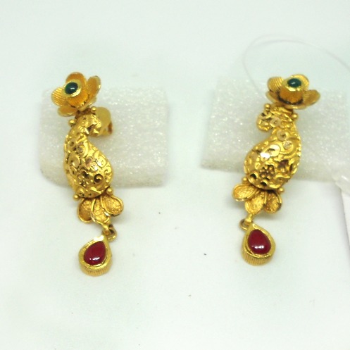 916 Gold Antique Kundan Bridal Necklace Set RHJ-5175