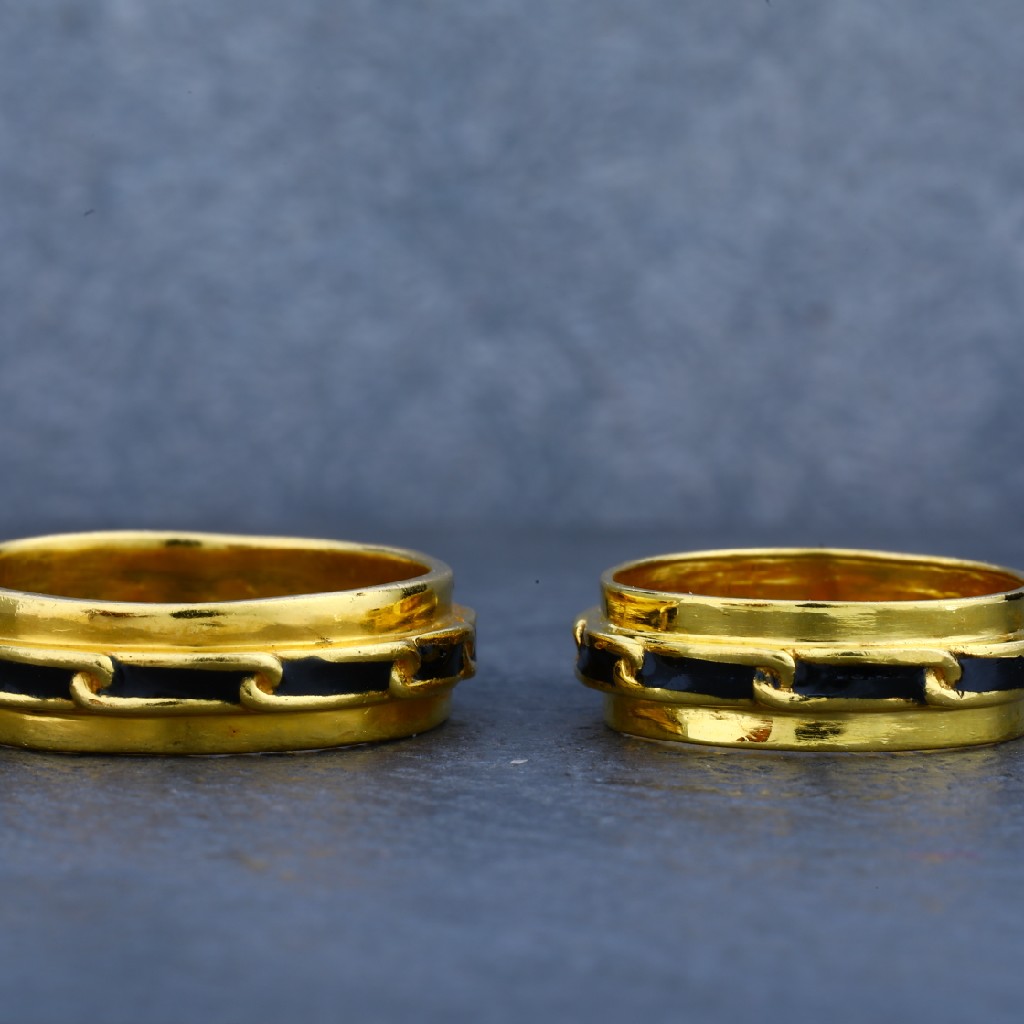 916 Couple Gold Designer Ring-CR12