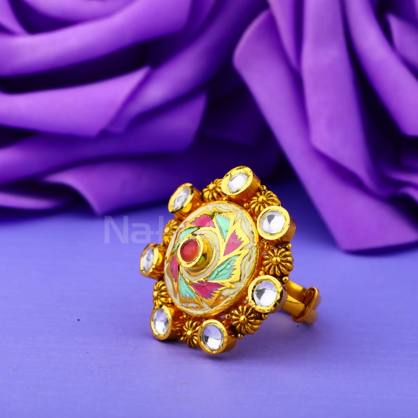 916 Gold Hallmark Antique Fancy Ladies Ring LAR279