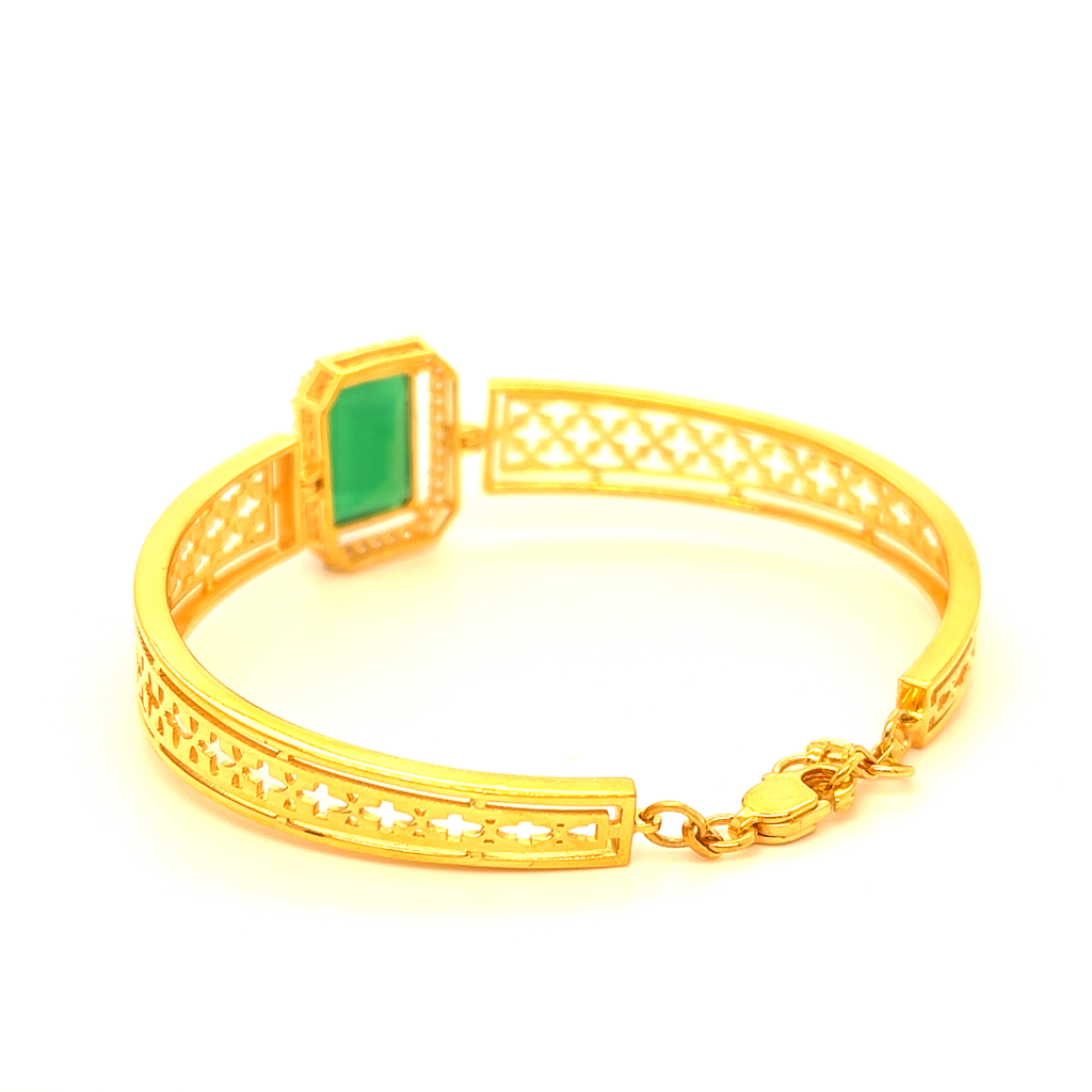 Royal green stone Jali Bracelet