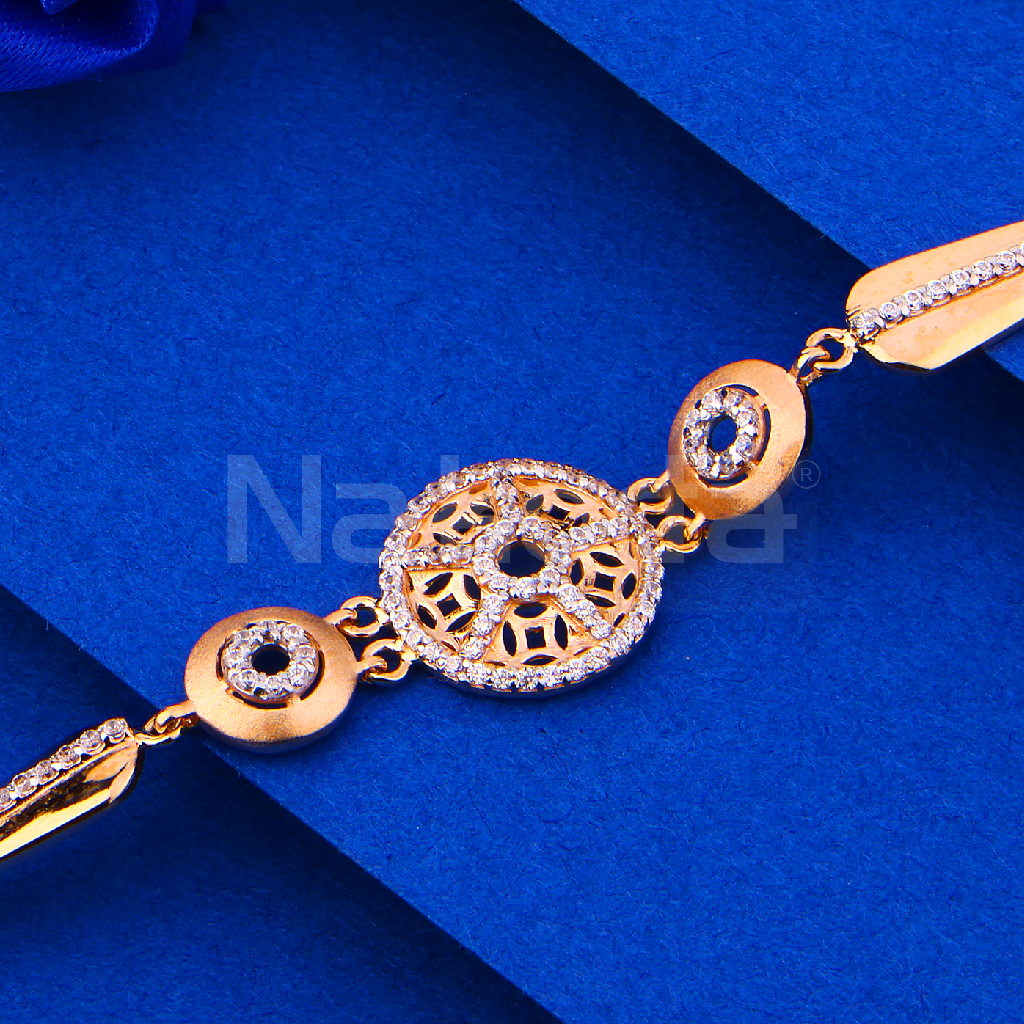 750 Rose Gold Women's CZ  Bracelet RLB118