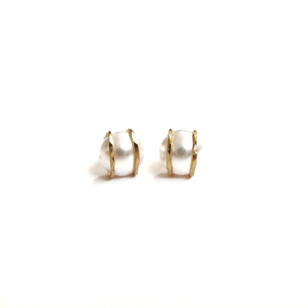 22k gold pearl tops