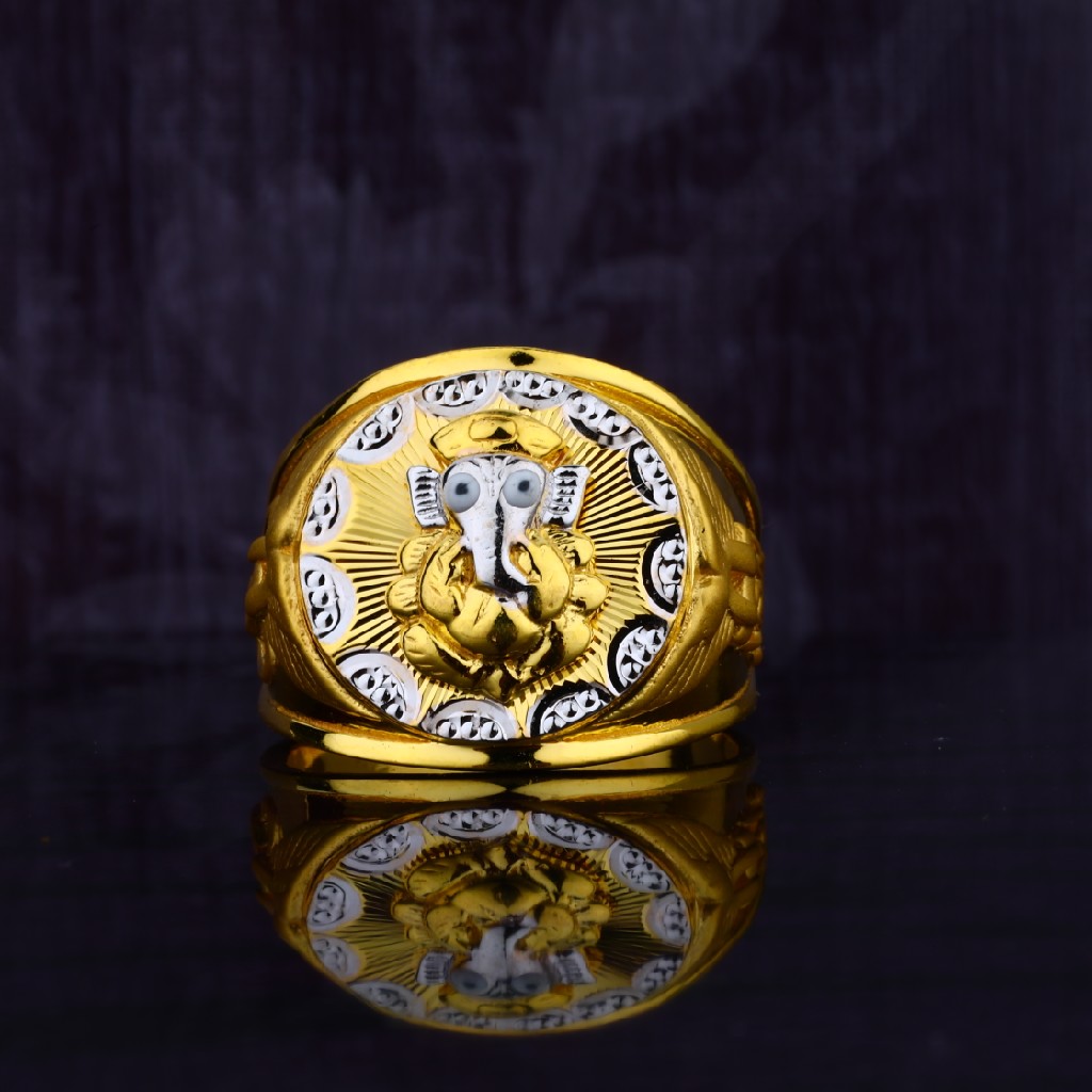 Buy quality Mens Designer Religious 22ct Gold Ring-MGR16 in Ahmedabad