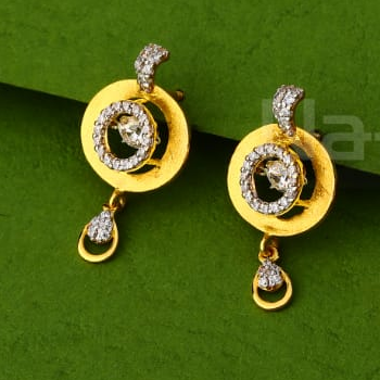 22KT Gold CZ Ladies Delicate Pendant Set FPS430