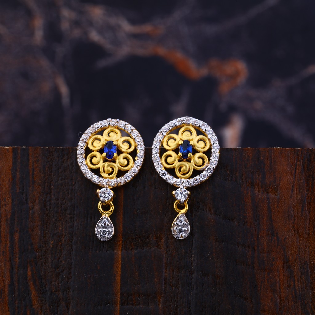 Buy quality Gold 22K Fancy Earrings-LFE140 in Ahmedabad