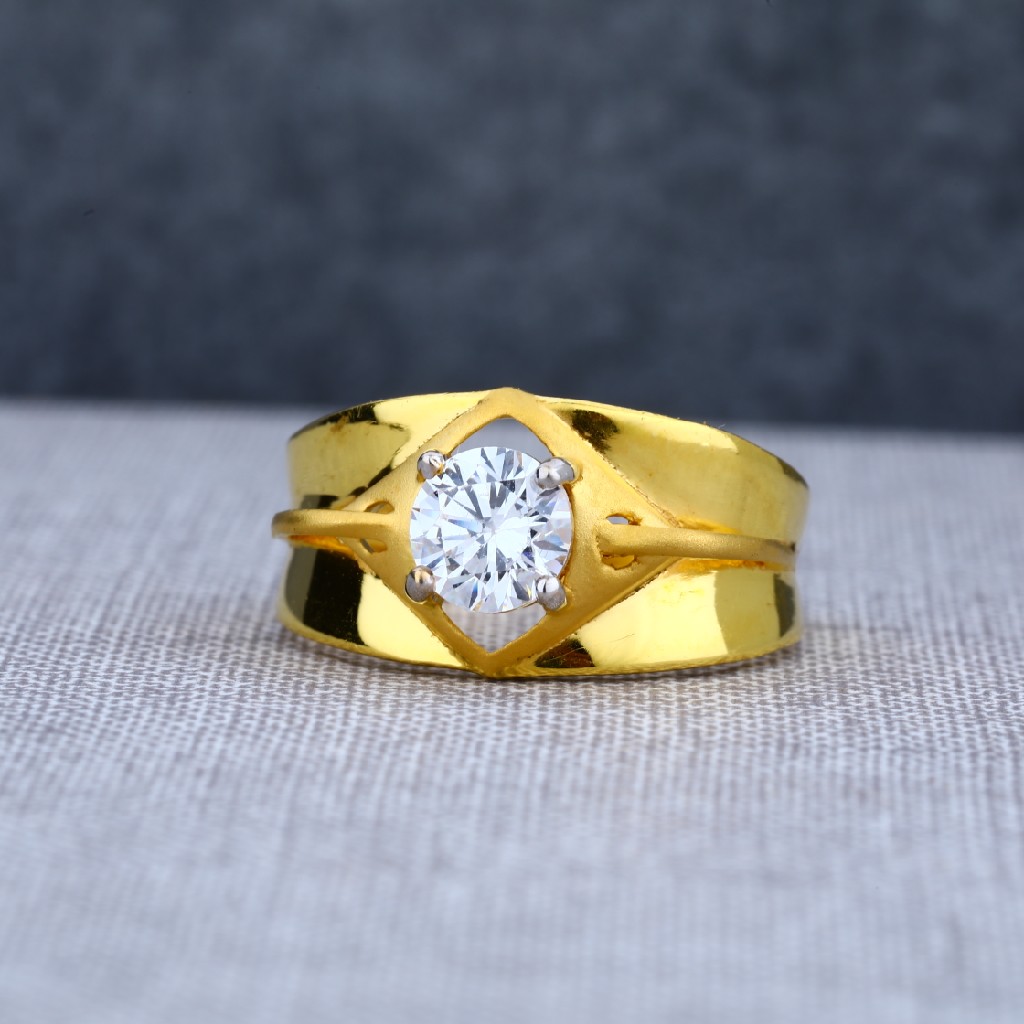 Men's Fancy Statement Ring With 10ct Personalized (LC) Birthstone In Yellow  Gold 14K
