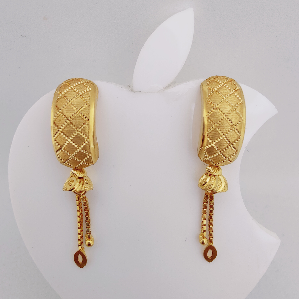 22k Gold Latest Gold Earrings For Daily Use Daily Wear Gold Latest
