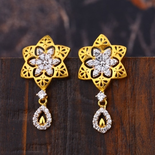 22 carat gold ladies earrings RH-LE713