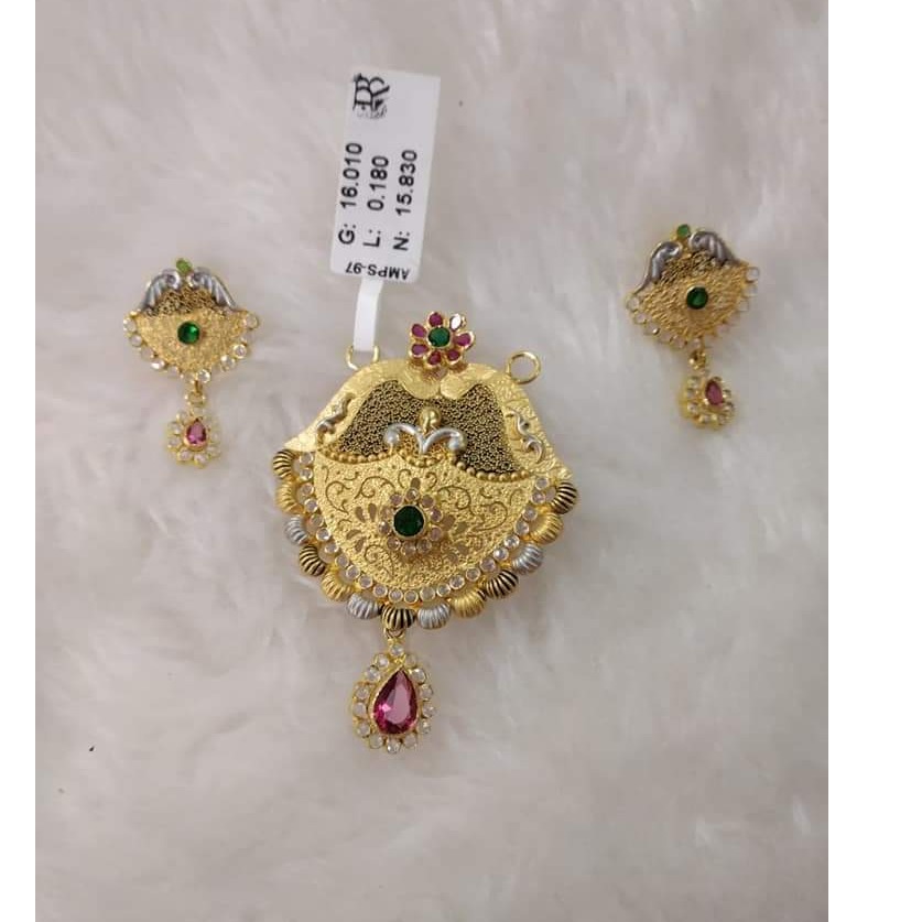 GOLD 22K/916 kalkatimangalsutra  pendal with tops RH-MS137
