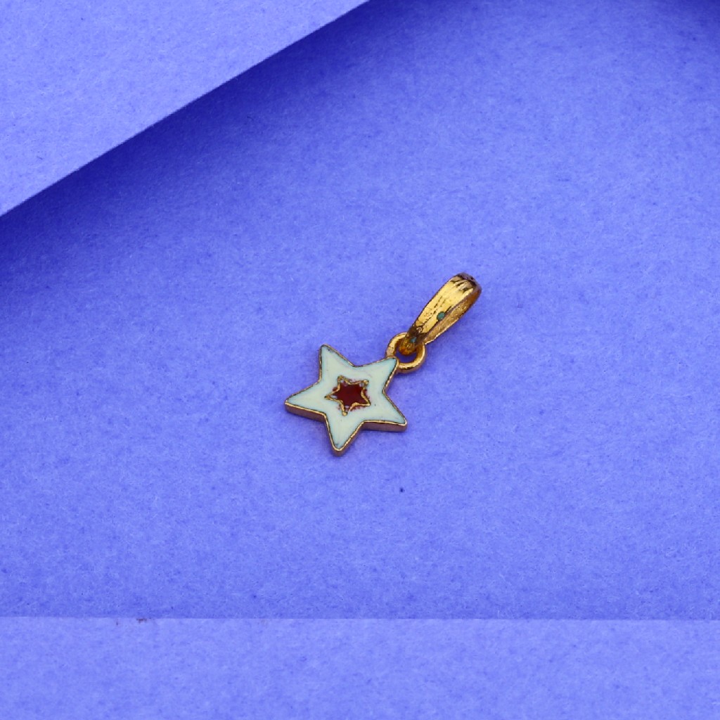 Star shaped gold on sale pendant