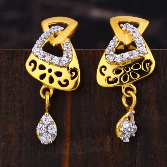 22 carat gold ladies earrings RH-LE502