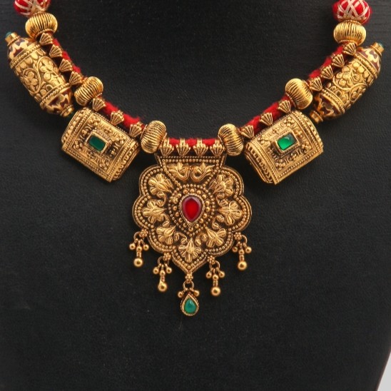 Gold Antique Necklace set