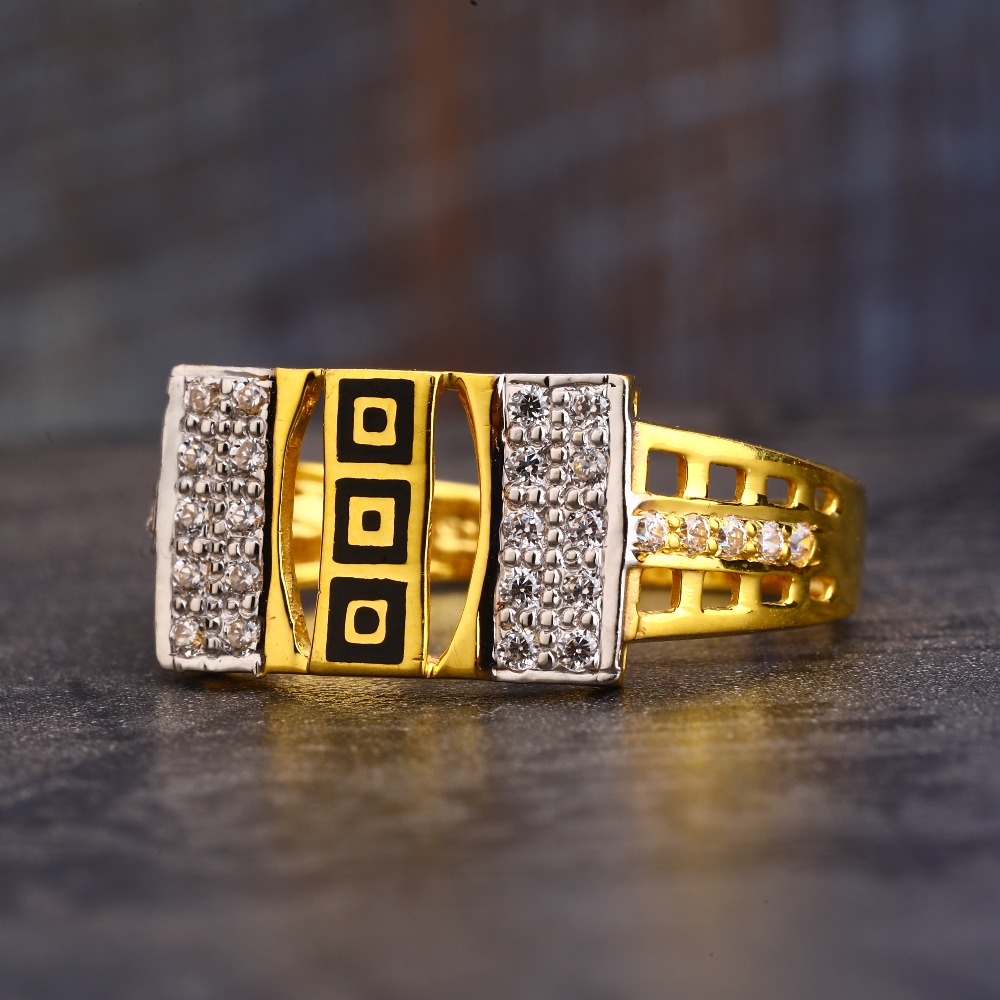 22KT Gold CZ Hallmark Gorgeous Gentlemen's Ring MR630