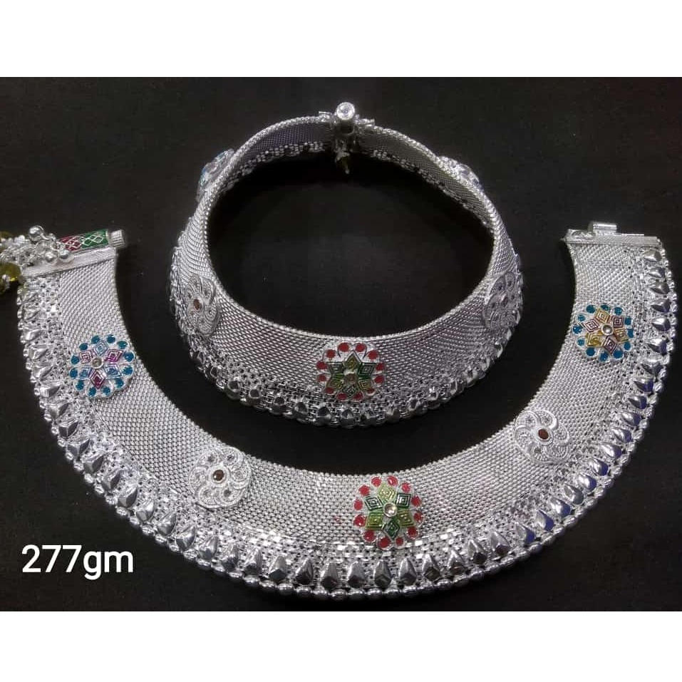 silver traditional ladies anklets payal RH-AP707