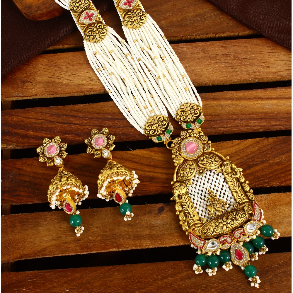 Antique Exclusive Temple Designer Long Set