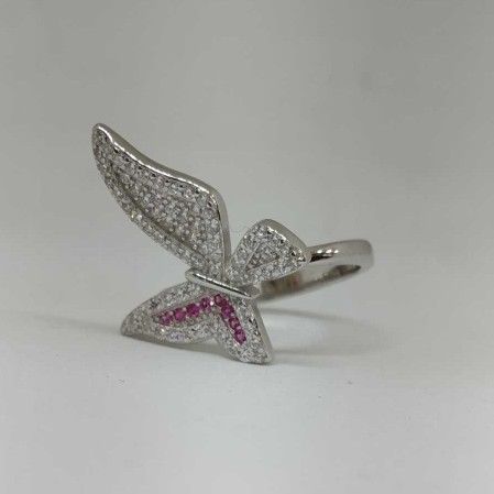 925 Sterling Silver Butterfly Designer Ladies Ring