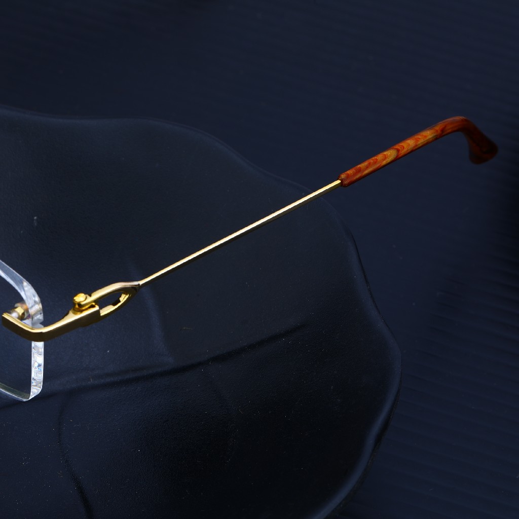 Gold Mens Cz Spectacles-S11