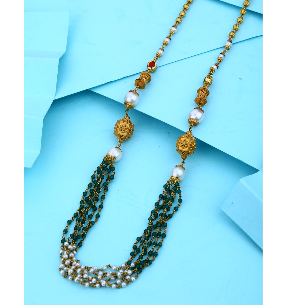 22KT Gold Colorful Mala 