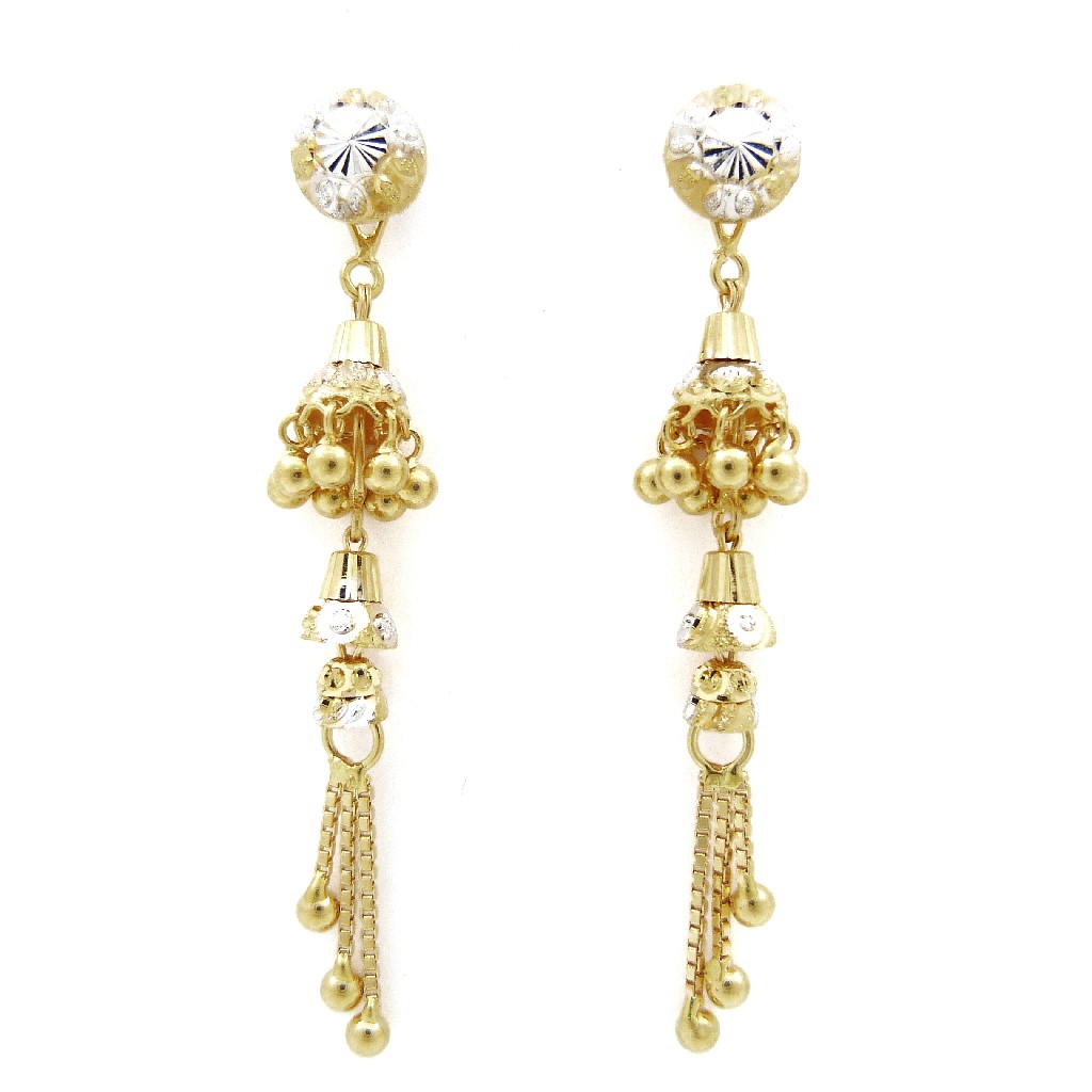22K gold hanging earring