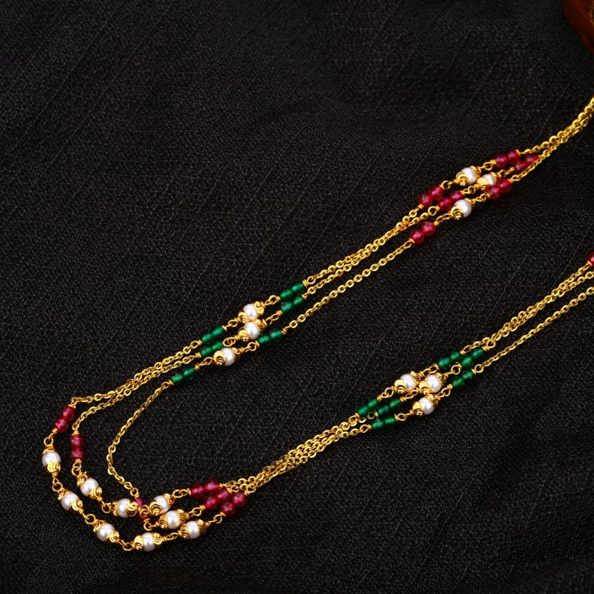 Buy quality 22KT Gold Antique Chainmala AC223 in Ahmedabad