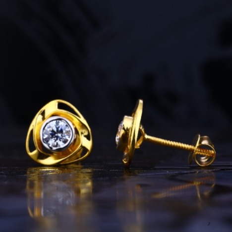 22 carat gold fancy ladies earrings RH-LE721
