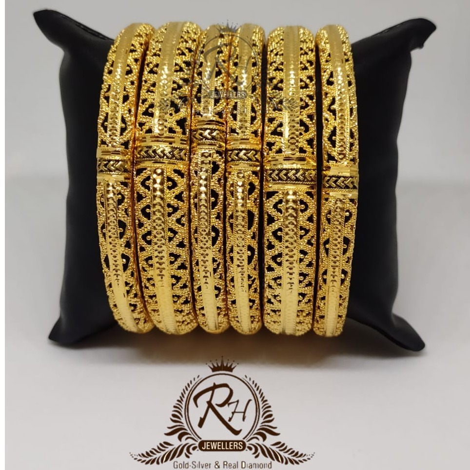 22 carat gold ladies designer bangle set RH-BK986