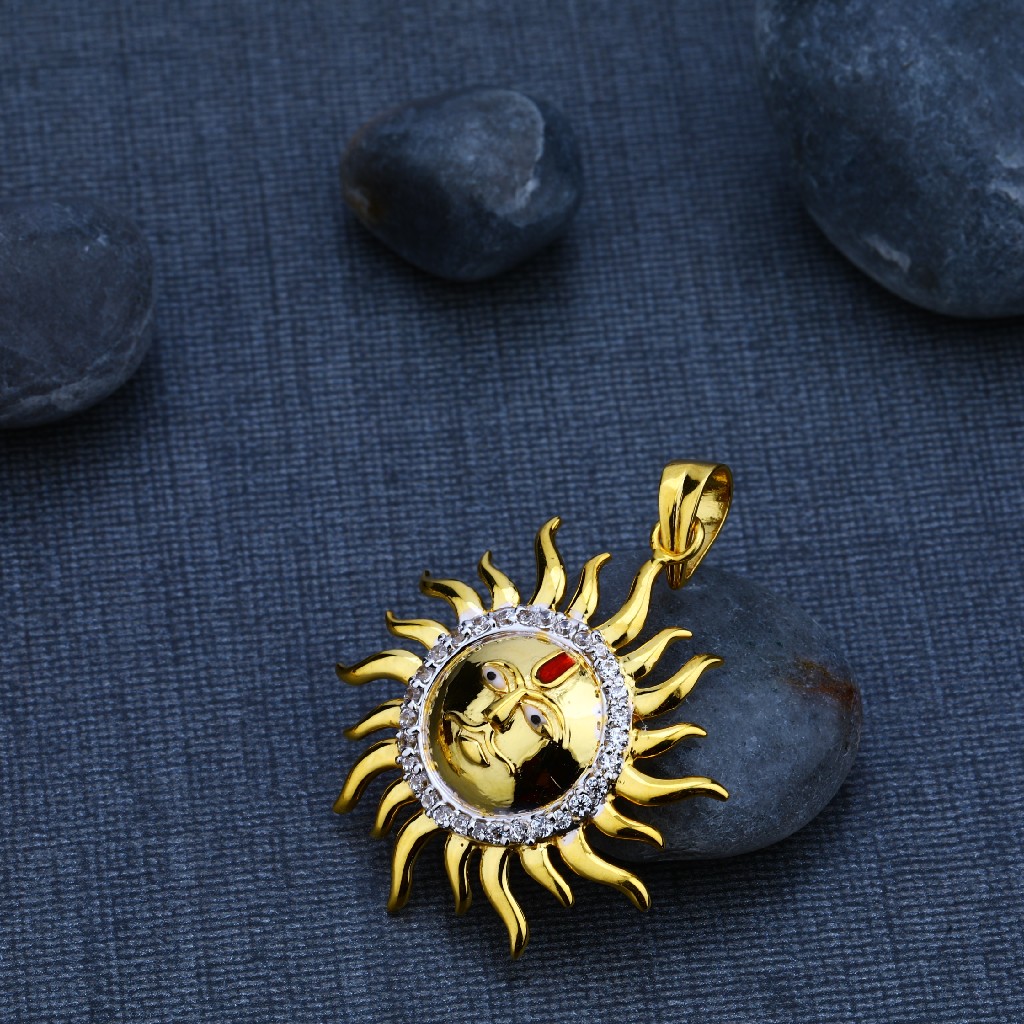 Buy quality Surya God 916 Gold Exclusive Pendant-GP71 in Ahmedabad