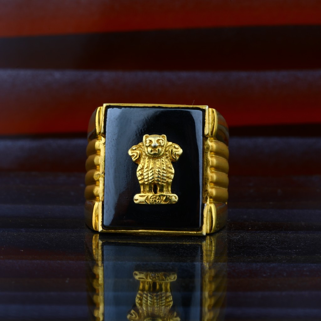 916 Hallmarking Gold Ashok stambh Ring 💍 Available 🛍️ Ravi jewellers  Sikar 📍 What's app 9950000254📞 #gold #goldjewellery #goldring #ring… |  Instagram