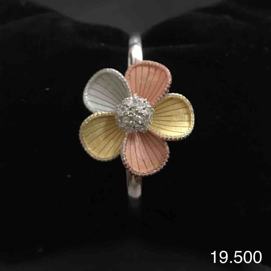 925 sterling silver Tri colour Italian kada
