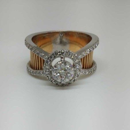 Real diamond rose gold branded Ladies ring