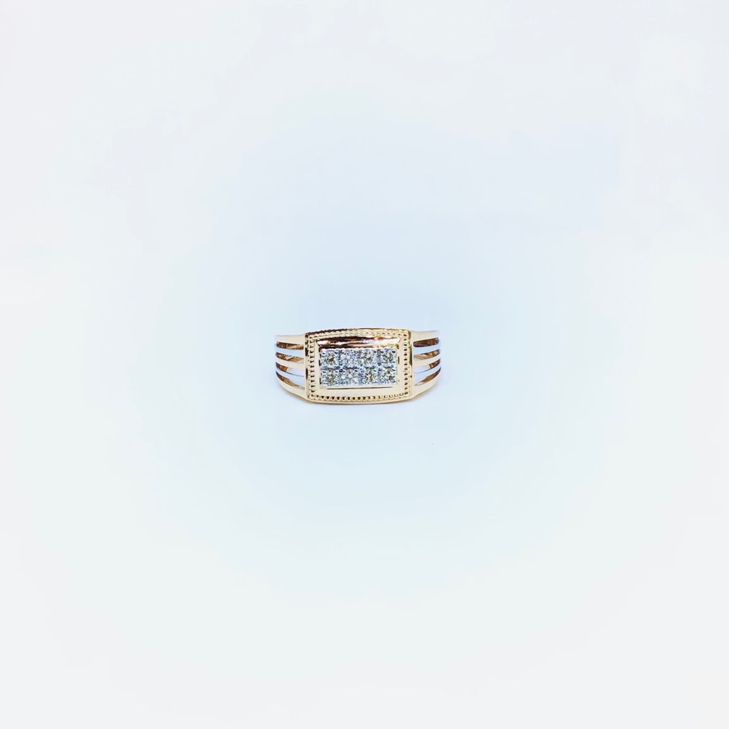 BRANDED REAL DIAMOND FANCY RING