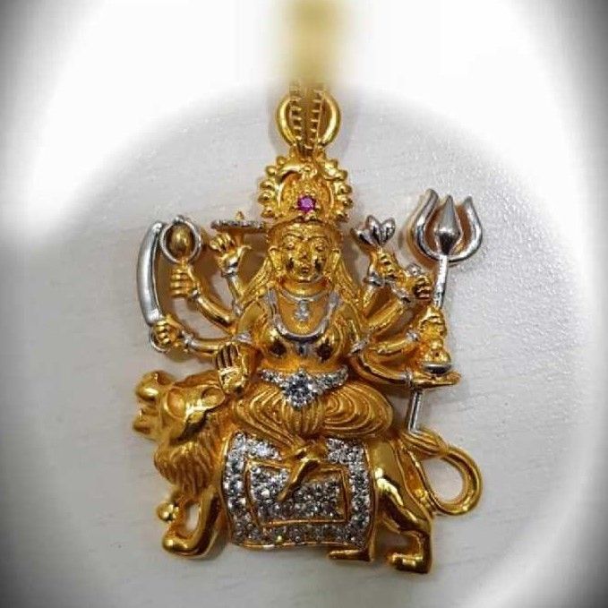 Ma ambe god gold pendant